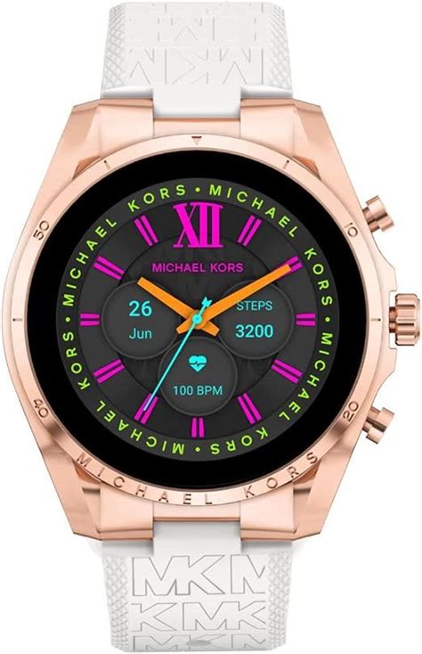 michael kors fitness tracker rosegold|Michael Kors Men's or Women's Gen 6 44mm Touchscreen .